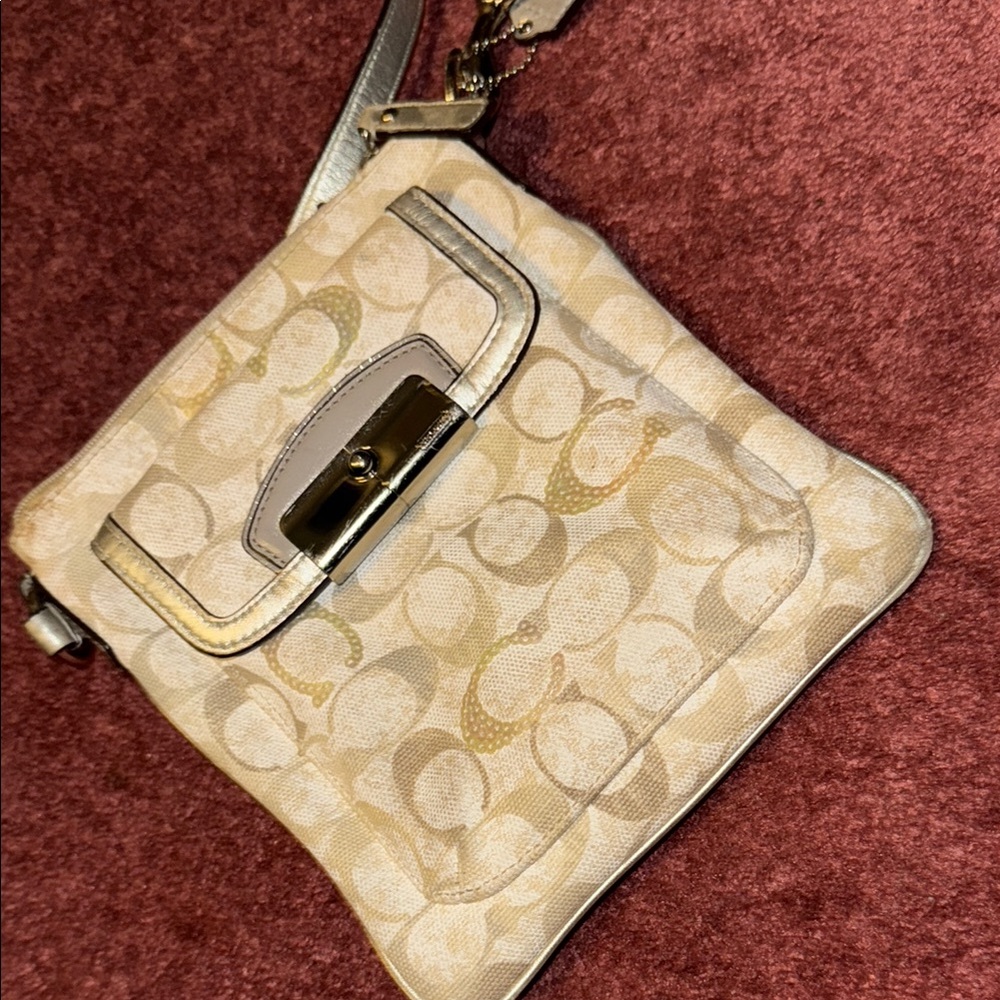 Coach Beige Crossbody Bag